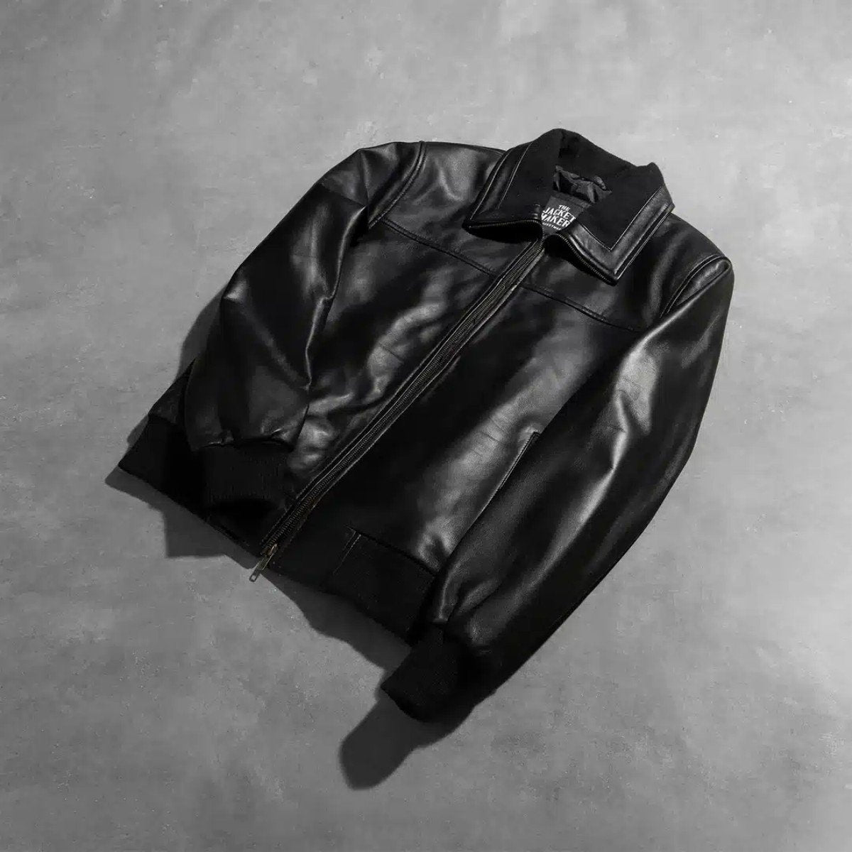 Air Rolf Leather Bomber Jacket