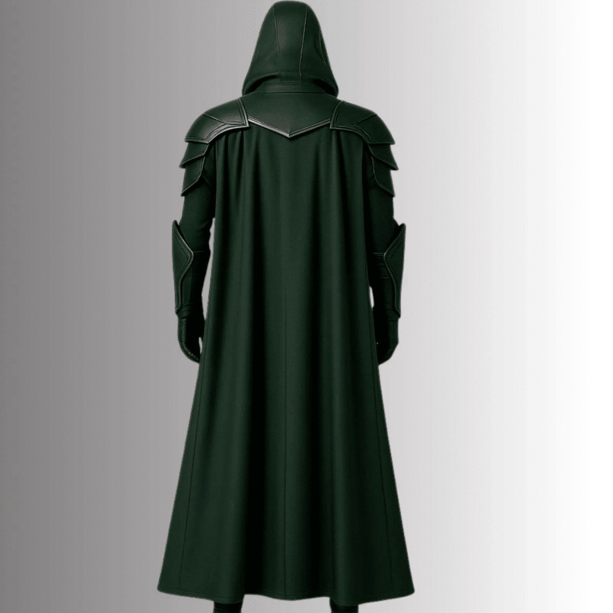 Dark Green Leather Warrior Costume (Medieval LARP Armor)
