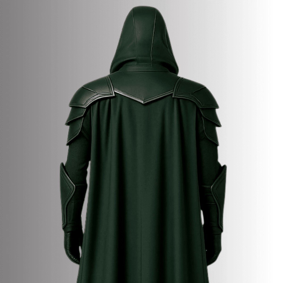 Dark Green Leather Warrior Costume (Medieval LARP Armor)