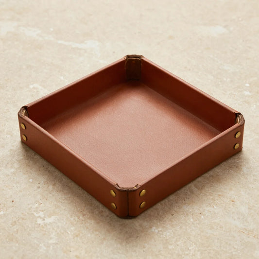Artisanal Leather Valet Tray