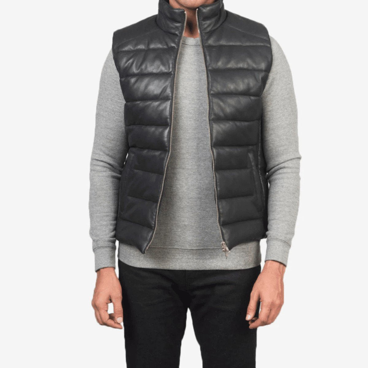 Reeves Leather Puffer Vest