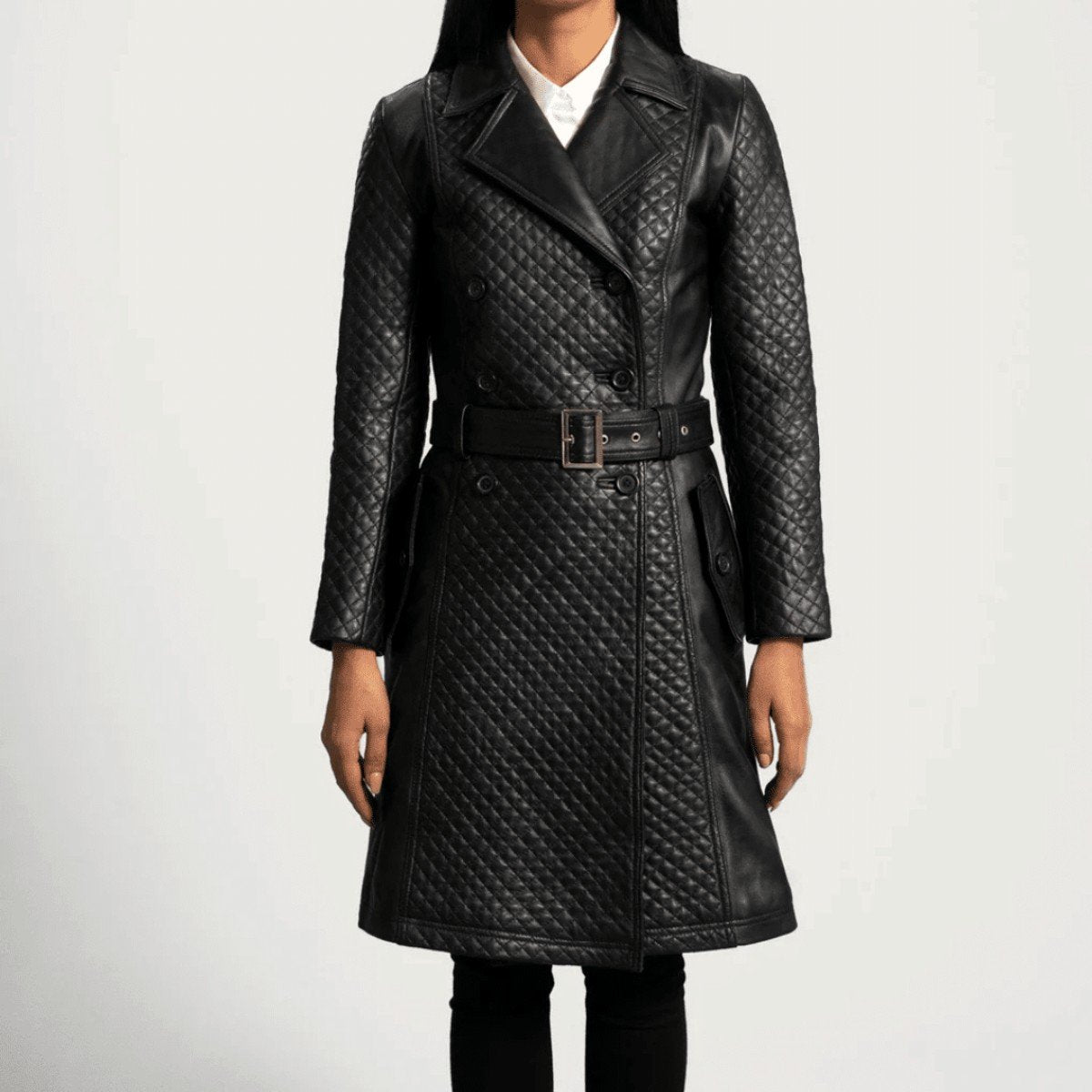 Sweet Susan Leather Trench Coat