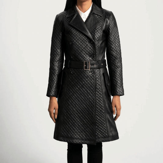 Sweet Susan Leather Trench Coat