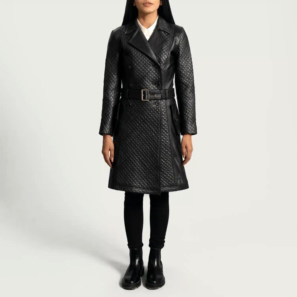 Sweet Susan Leather Trench Coat