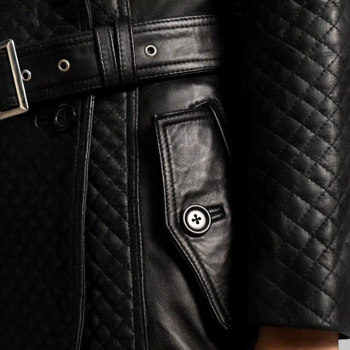 Sweet Susan Leather Trench Coat