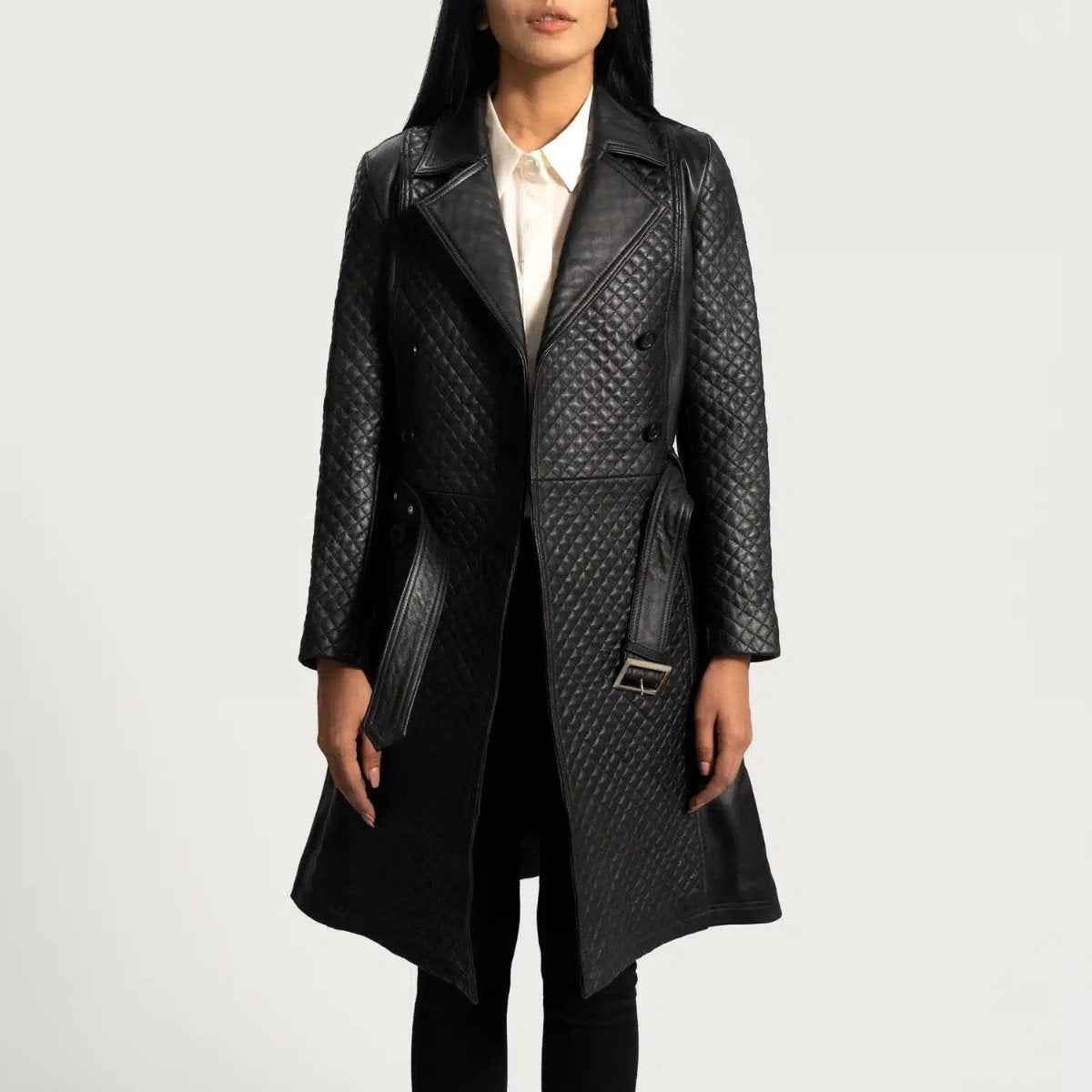 Sweet Susan Leather Trench Coat