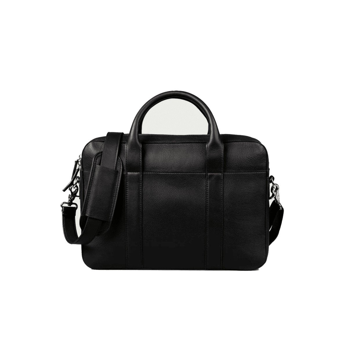 The Captain Black Leather Briefcase