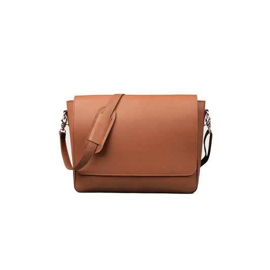 The Carismatico Brown Leather Messenger Bag