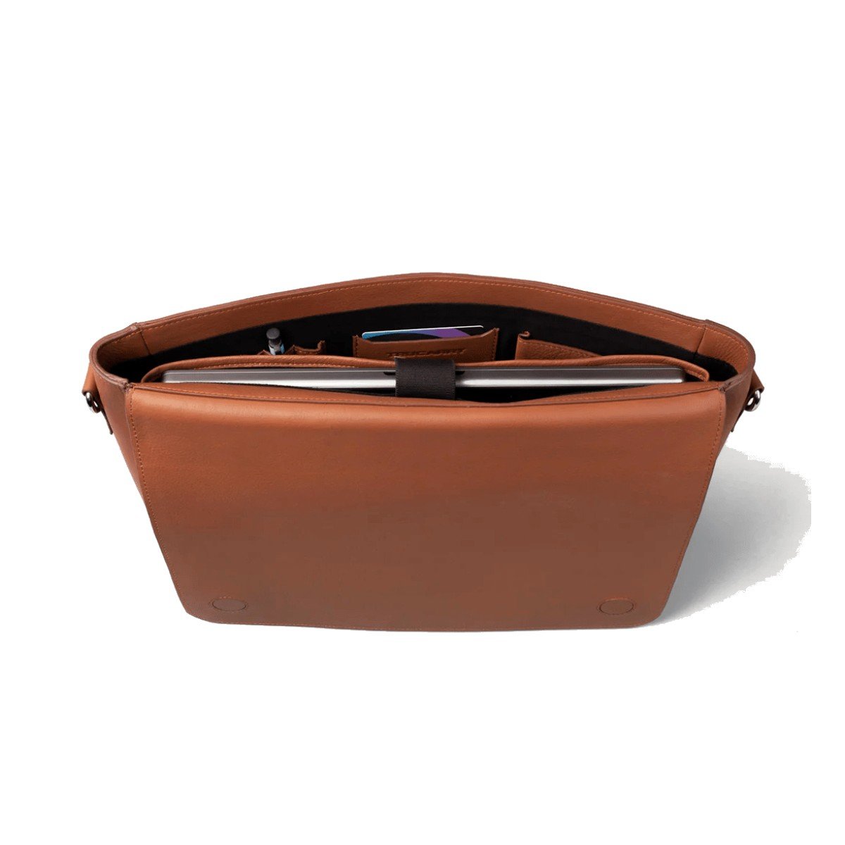 The Carismatico Brown Leather Messenger Bag