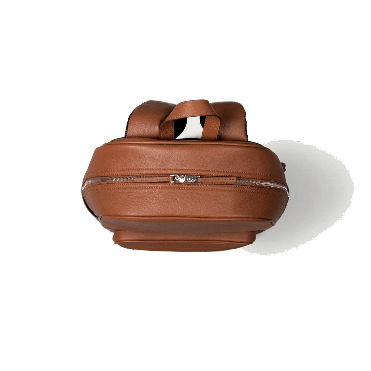 The Philos Brown Leather Backpack