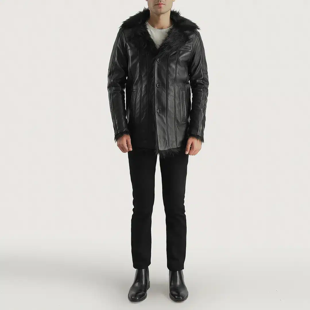 Furcliff Fur-Lined Leather Coat - Image 5