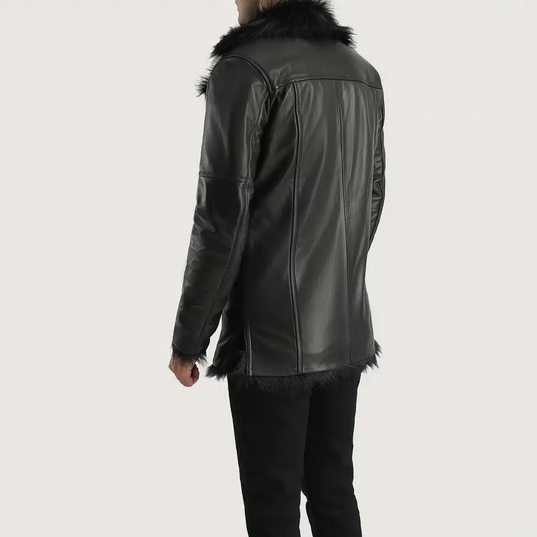 Furcliff Fur-Lined Leather Coat - Image 4