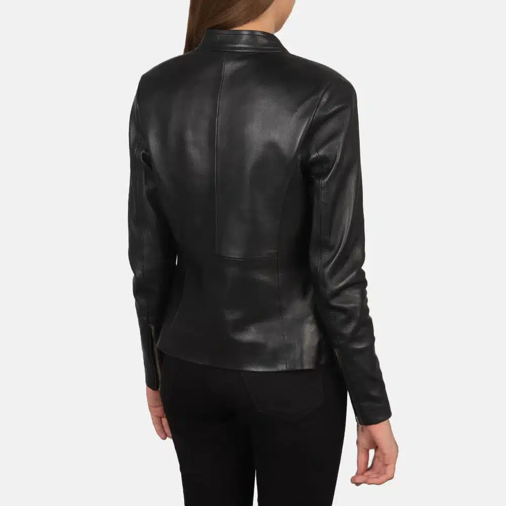 Rave Leather Biker Jacket - Image 3