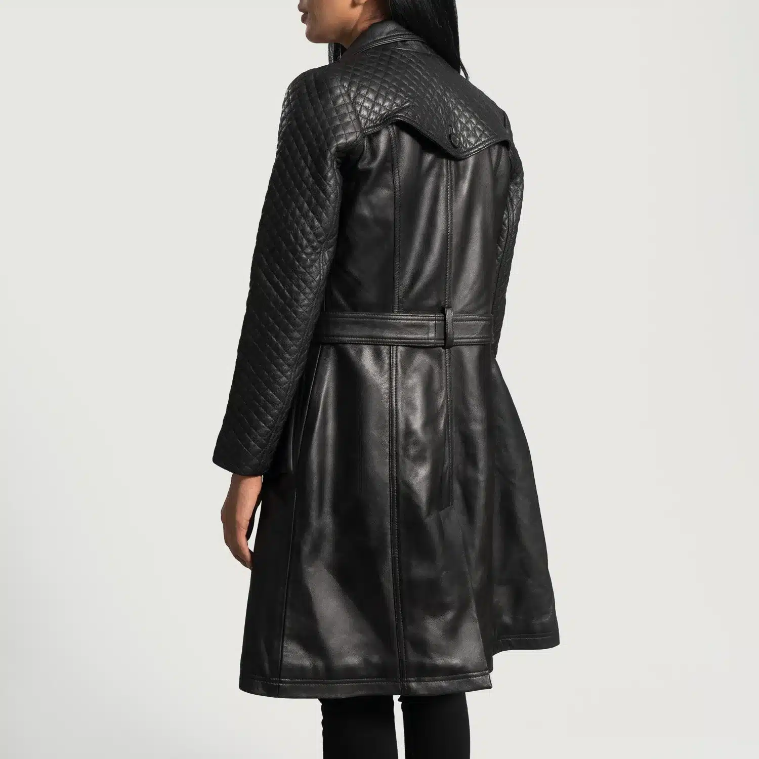Sweet Susan Leather Trench Coat - Image 5