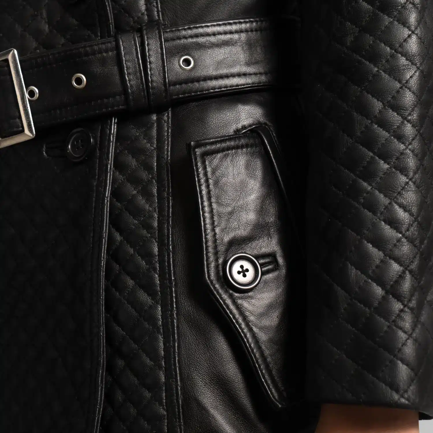 Sweet Susan Leather Trench Coat - Image 3