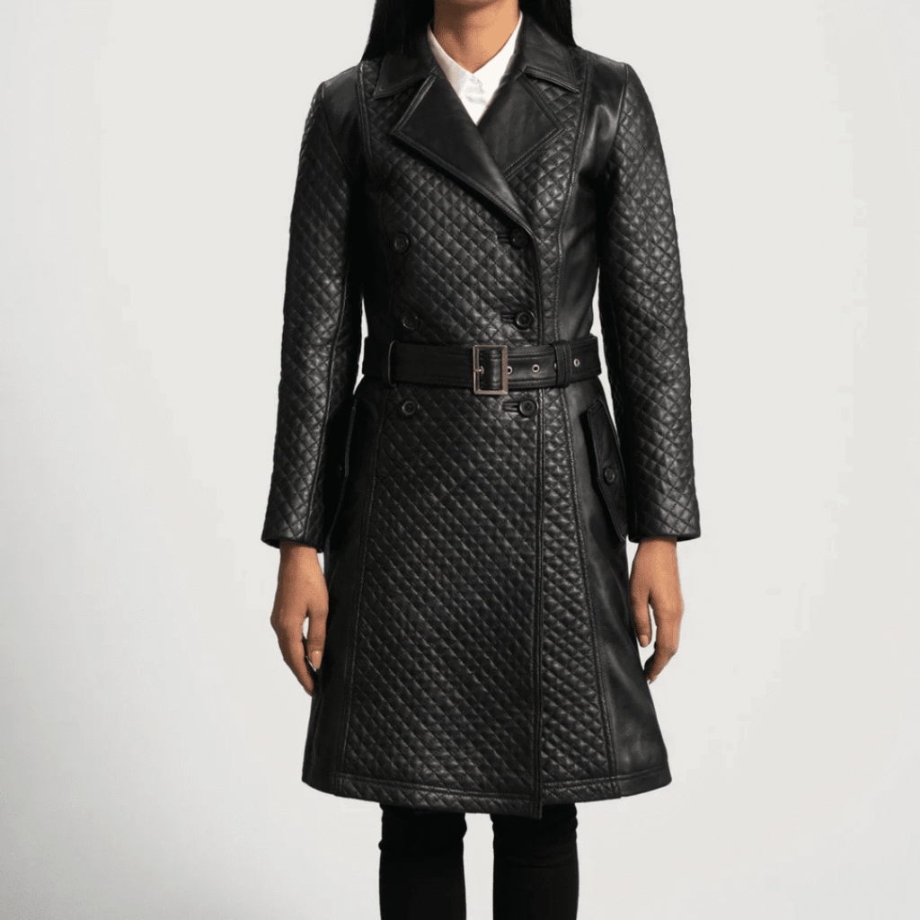 Sweet Susan Leather Trench Coat