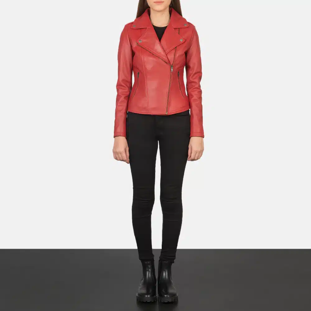 Flashback Leather Biker Jacket - Image 3