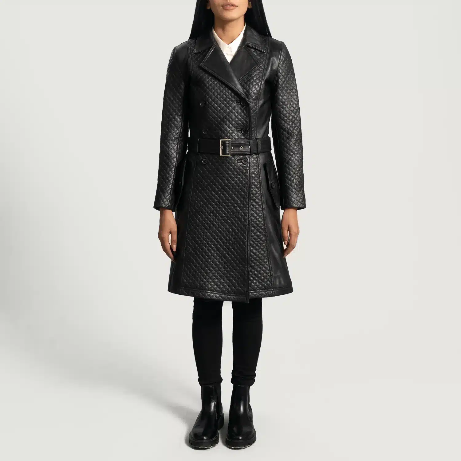 Sweet Susan Leather Trench Coat - Image 2