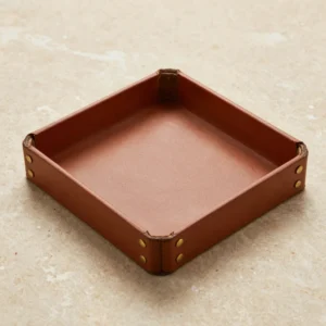 Artisanal Leather Valet Tray